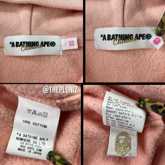 OG BAPE Baby Milo BASA Hoodie Women’s Size XS - Picture 7 of 9